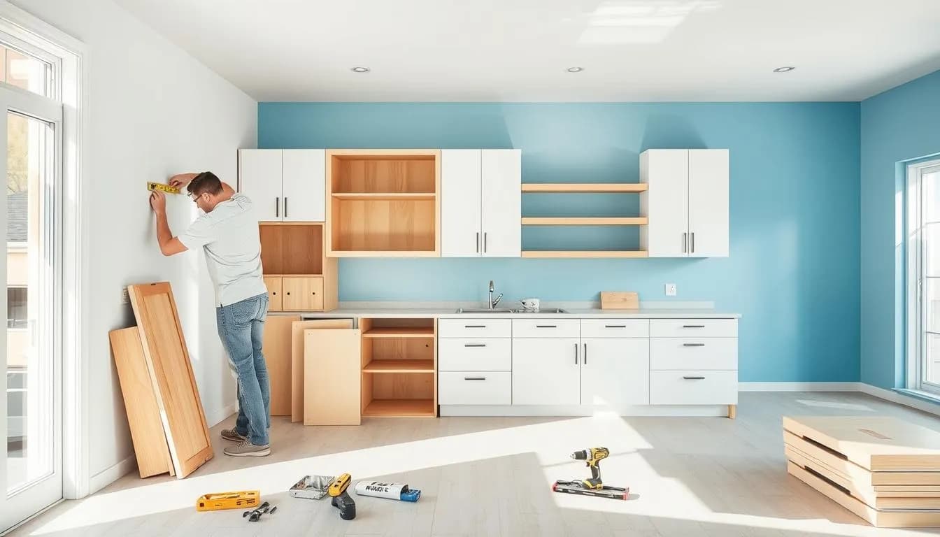 Upper & Lower Cabinet Installation